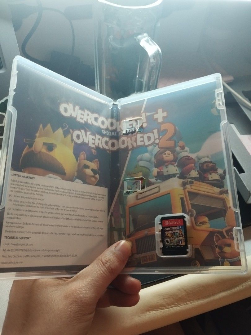 Overcooked! + Overcooked! 2 - Nintendo Switch (Category: Nintendo) located in Antipolo. Submitted by akoborla (Listing ID 1433779779, Image 2). Description: - Overcooked! + Overcooked! 2 for Nintendo Switch - Includes game cartridge and original case - Features a special edition cover - Rated E10+ (Everyone 10+) - Published by Team17.