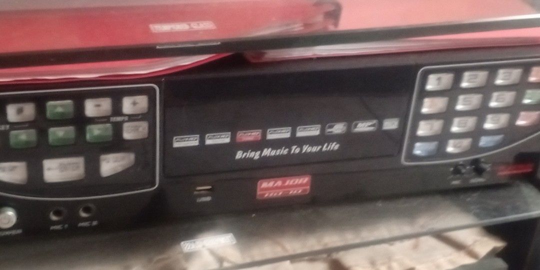 Platinum Karaoke Major HD-10 (Videoke Machine) (Category: Soundbars, Speakers & Amplifiers) located in Manila. Submitted by dominguezh38881 (Listing ID 1433781657, Image 2). Description: Slightly Used Platinum Major HD-10 Videoke With songbook Remote Control Used with amplifier and speakers or videoke machine Addtl: Special Pushbutton Selector Box Location: San Pedro/Sta Rosa/Binan/Muntinlupa Storage: 1TB Hard Disk Drive (HDD), capable of storing