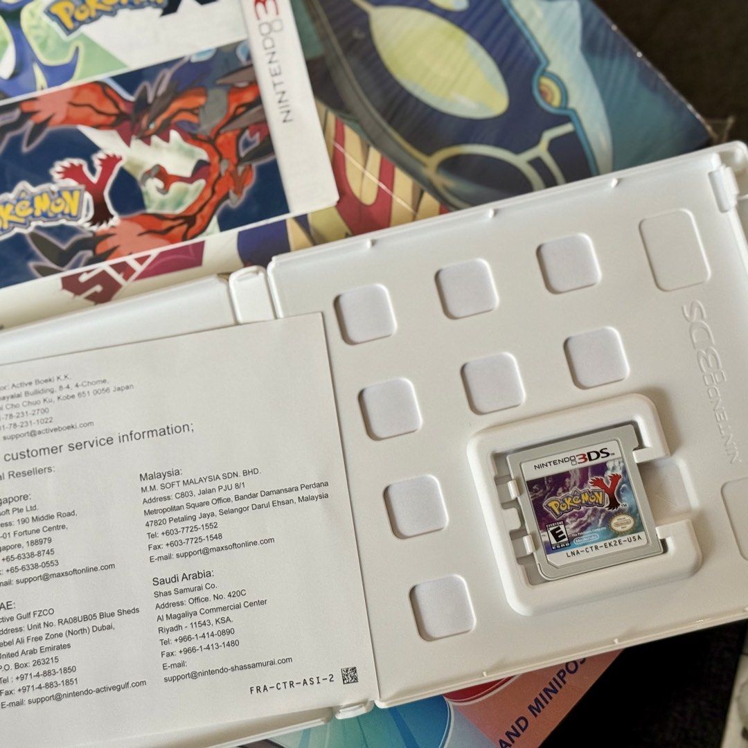 Pokemon Y (Category: Nintendo) located in Angeles City. Submitted by mr.nook (Listing ID 1433628255, Image 3). Description: Pokemon Y For Nintendo 3DS MDE - First Print Complete No Yellowing on Case Case Condition 9.5/10 Cart Condition 9.9/10.