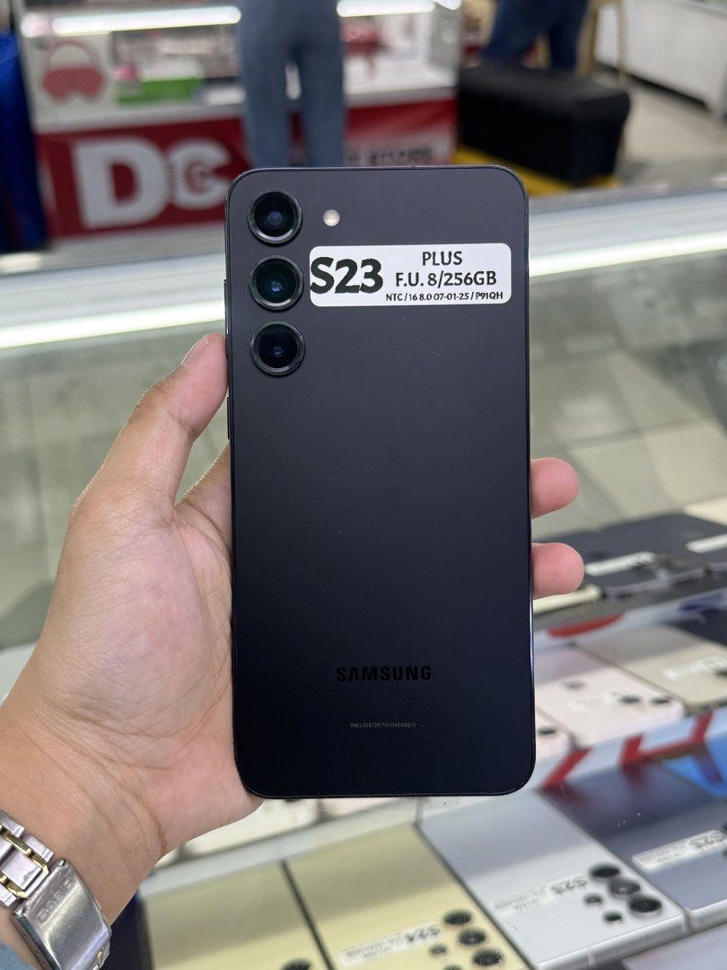 SAMSUNG S23 PLUS 12/512GB OPENLINE NTC VARIANT NO ISSUE (Category: Other Gadgets) located in San Juan City. Submitted by aynaagadgets (Listing ID 1433760507, Image 1). Description: SAMSUNG S23 PLUS 8/512GB OPENLINE APRIL 2026 STALL #: XB-07 FOR SALE | TRADE / SWAP PASS SA MGA SCAMMERS / THIRD PARTY (RFS: Buy and Sell) ⬇️DETAILS⬇️ •8/512 GB (Other storage is also available) •Black (Other color is also available but price may vary) •NTC Variant •95
