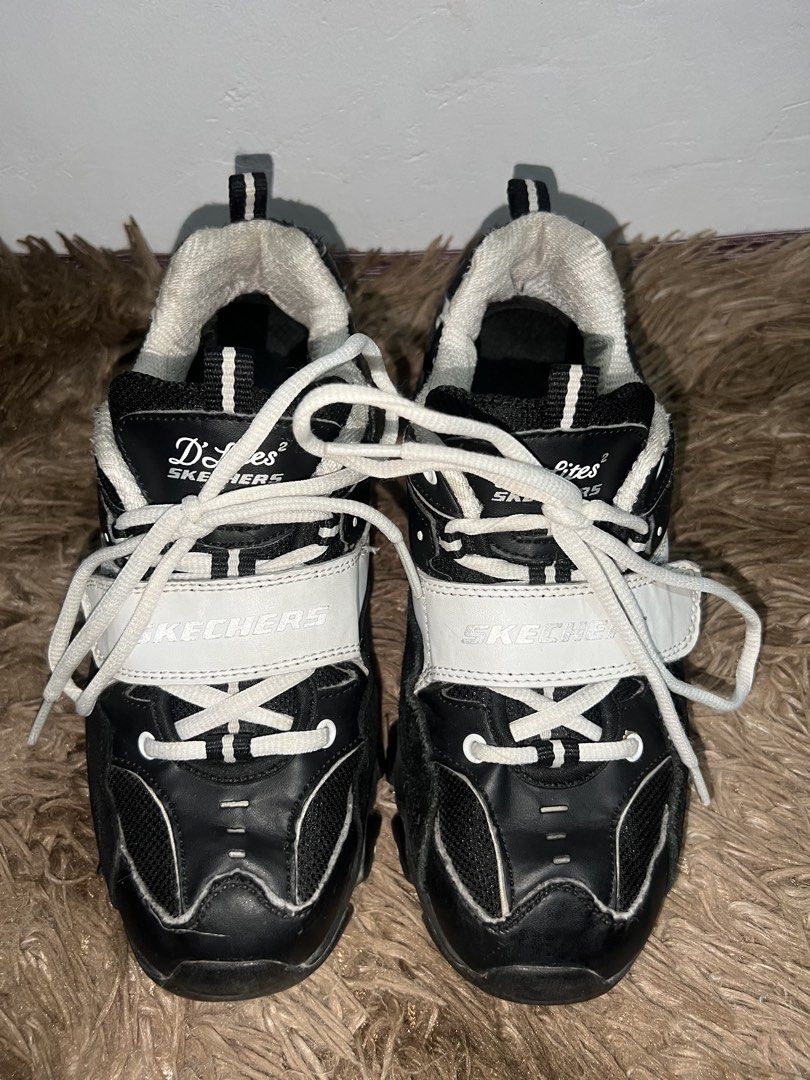 Skechers D'Lites 2.0 (Black & White) (Category: Sneakers) located in Manila. Submitted by pollyspocket.ph (Listing ID 1433656109, Image 2). Description: — Will sell as is 📍GMA, Cavite.