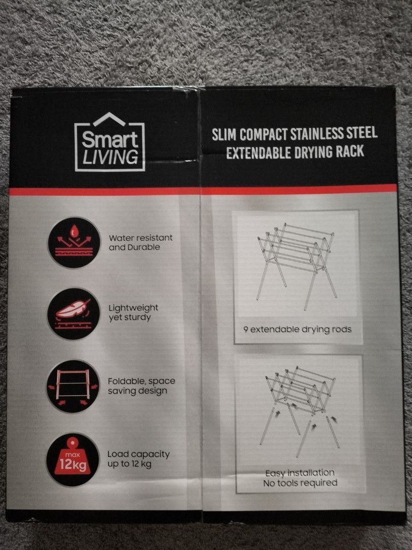 Smart Living Slim Compact Extendable Drying Rack439490495895971841