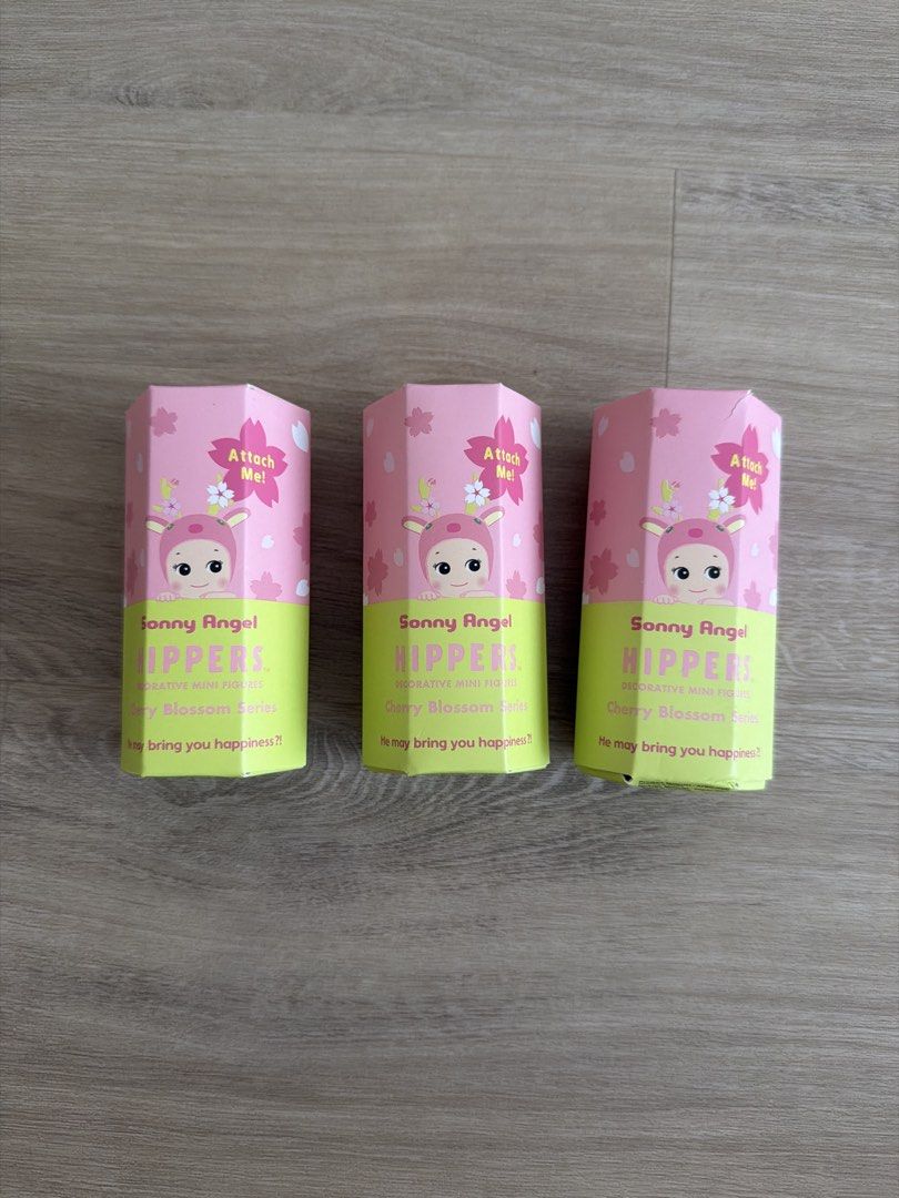 Sonny Angel Cherry Blossom Series - Blind Box (Category: Designer & Blind Box Toys) located in Singapore. Submitted by lalashop. (Listing ID 1433604319, Image 1). Description: - Brand new, unopened Sonny Angel Cherry Blossom blind boxes. - Each box contains a random figure from the Cherry Blossom series. - Perfect for collectors or gifting. - Selling as a set of 3 boxes. - Price is per box..