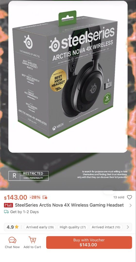 SteelSeries Arctis Nova 4X Wireless Gaming Headset