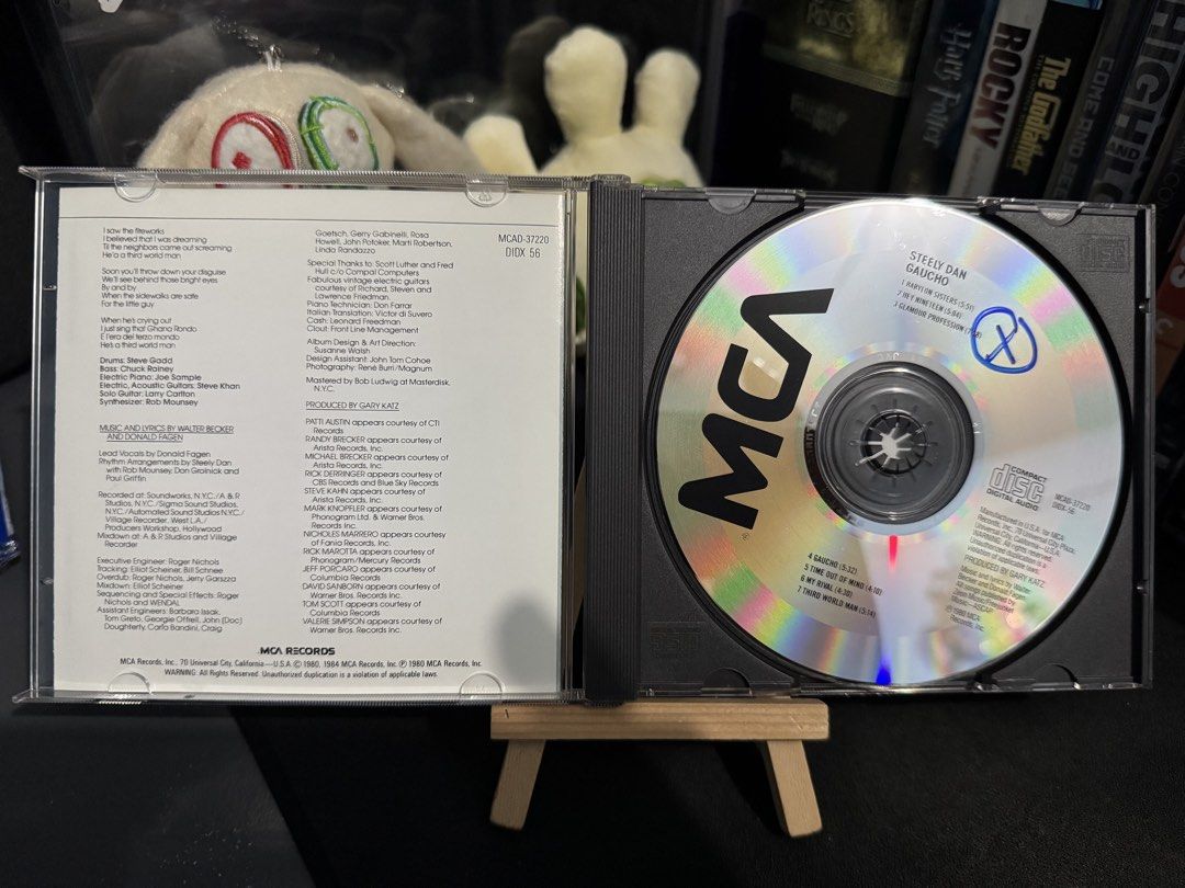 Steely Dan - Gaucho CD (Category: CDs & DVDs) located in Pasig City. Submitted by john_carlor315 (Listing ID 1433741813, Image 3). Description: Last great album nila IMO May scratches yung cd tsaka may marker sa cd baka may kayamanan sa loob ng cd Tried and tested gumagana sa laptop MOP: GCash MOD: Grab, Lalamove, any SDD, J&T Shipping fee shouldered by buyer DM me for more inquiries and pictures.