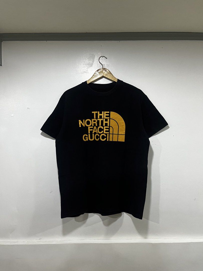 The North Face x Gucci | Logo Tee (Category: Tshirts & Polo Shirts ) located in Taguig. Submitted by shhhhselection (Listing ID 1433641905, Image 1). Description: WTS “The North Face x Gucci | Logo Tee” Large Width - 23” Length - 29” Excellent Condition Cut Tags 998 Pesos Only! 📩 📍Taguig City.