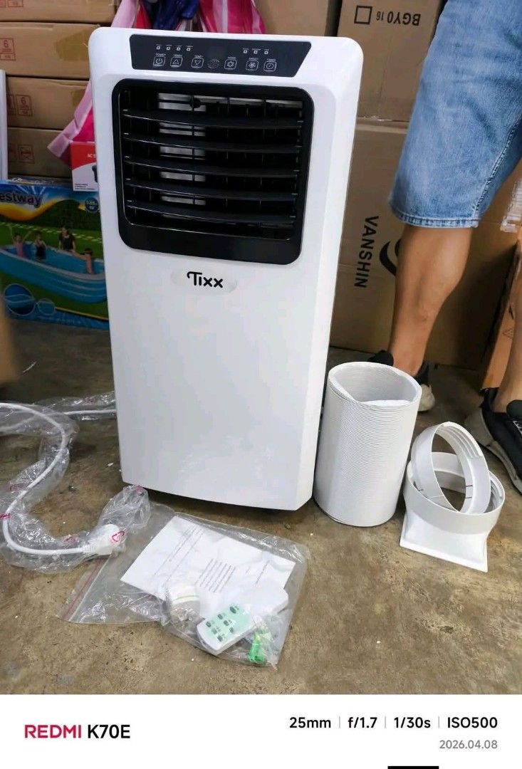 Tixx portable aircon (Category: Air Conditioning and Heating) located in Manila. Submitted by minidivisoria (Listing ID 1433600959, Image 3). Description: 5400 only.. Best seller 🔥🔥🔥 Trending ngaun Portable aircon 🌬️🌬️ 💯 Legit kaya mag palamig Ng abuong Kwarto ✅✅ NAGHAHANAP KBA NG MURANG AIRCON ETO NA ANG SAGOT SA MAINIT NAPANAHON🌞🌞 🌬️🌬️🌬️ PORTABLE AIRCON TIXX 1500Wpower 460W EASY TO INSTALL KAya palamigin buo kwarto Legit 💯 ✅✅ AFFORD