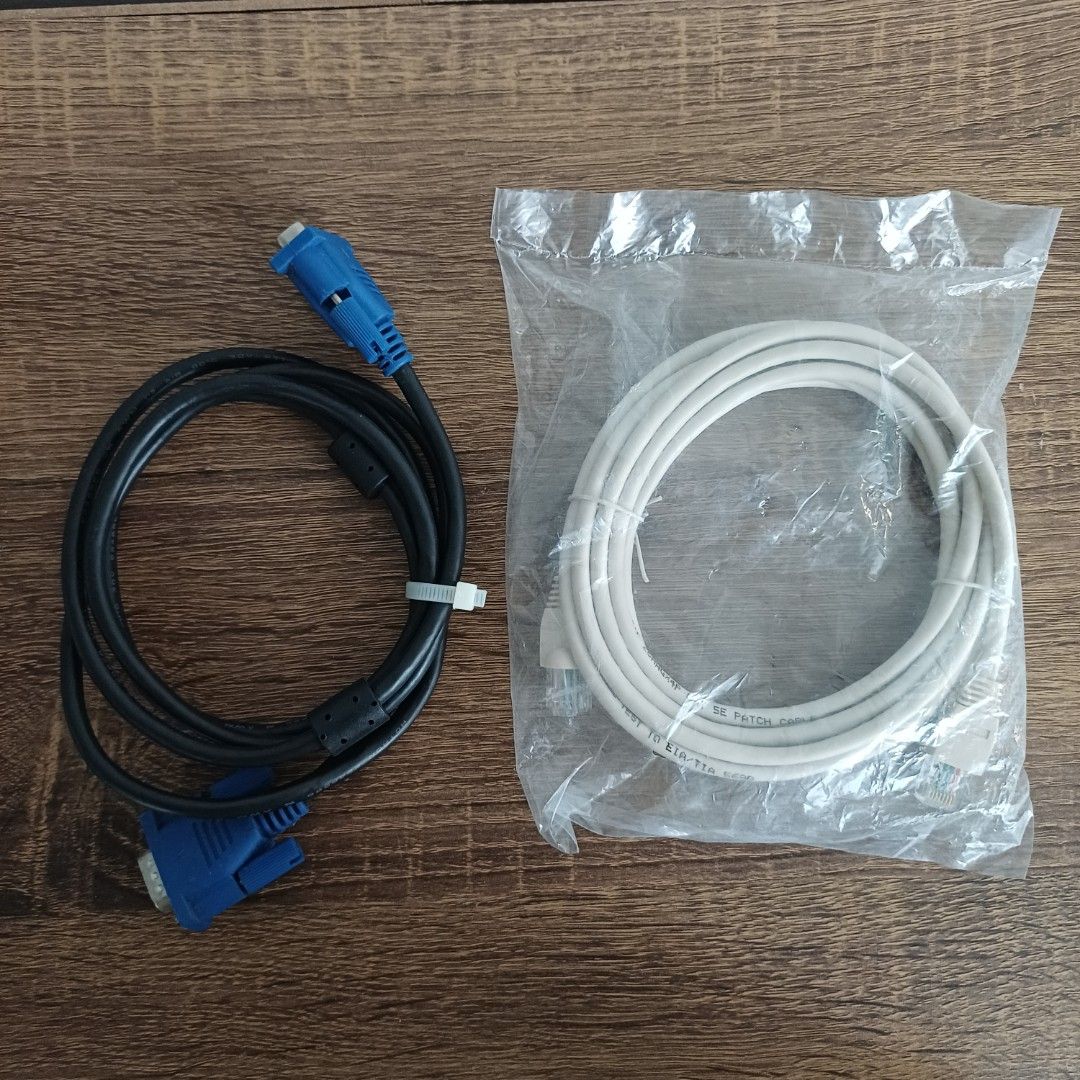 VGA and Ethernet Cables441452770666096640