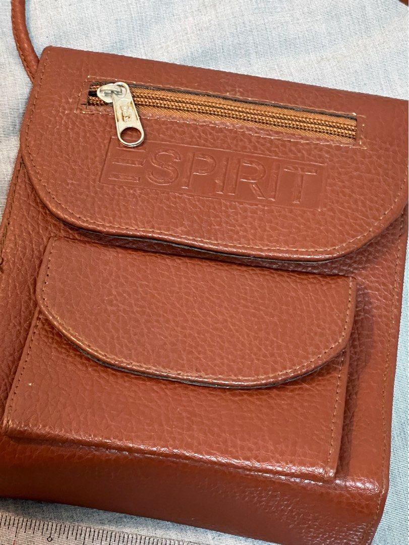 Vintage Esprit Crossbody Bag (Category: Cross-body Bags) located in Quezon City. Submitted by namasteing (Listing ID 1433675884, Image 2). Description: 💌 esprit leather crossbody bag 💌 in great condition - with cardholders in front 💌 long straps .