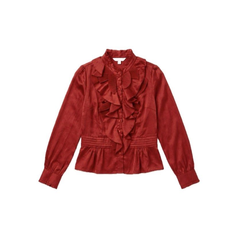 Vintage Gothic Lolita Ruffle Blouse (Category: Longsleeves) located in Manila. Submitted by catlia (Listing ID 1433640044, Image 1). Description: Used once Complete buttons and etc..