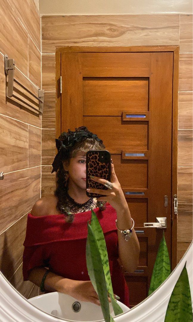 Wine Maroon Knitted Cowl Mini Dress (Category: Dresses) located in Manila. Submitted by catlia (Listing ID 1433639620, Image 3). Description: Used once Fits up to M frames (stretchable).