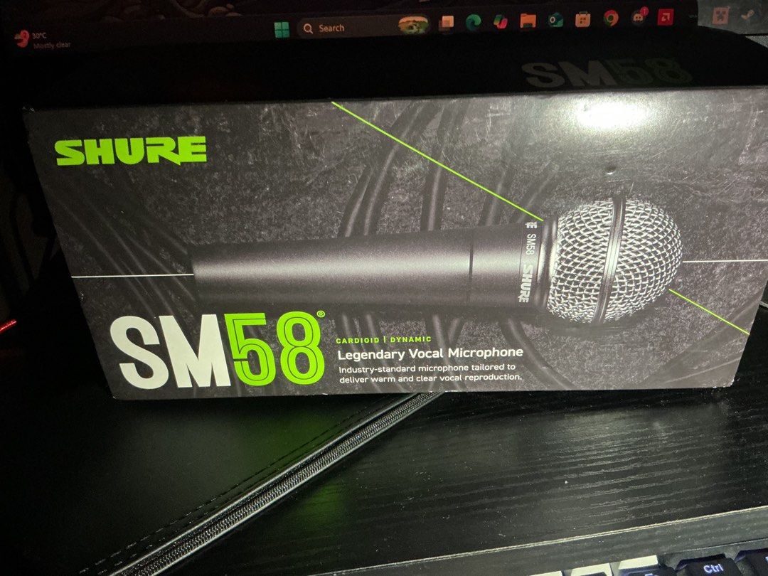 Brand new Shure SM58 (Category: Microphones) located in Quezon City. Submitted by miyakiiiii (Listing ID 1433816869, Image 1). Description: Brand new Shure SM58 complete inclusions. bought it from JB Music. rfs: prefer a condenser mic location: katipunan, qc.