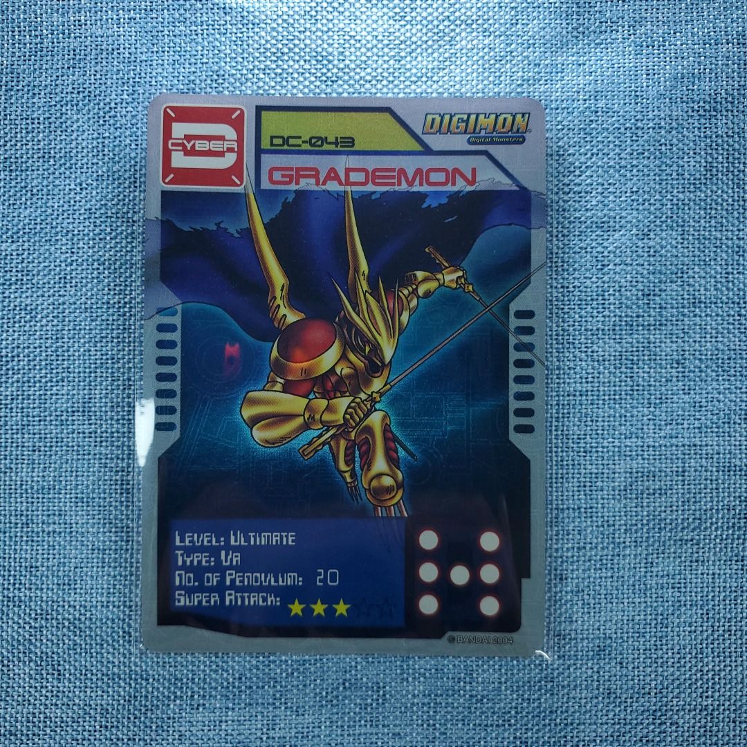 數碼暴龍卡 閃卡 等級獸 格雷德獸 萬代 Digimon DC-043 Grademon Holographic Card Bandai ...