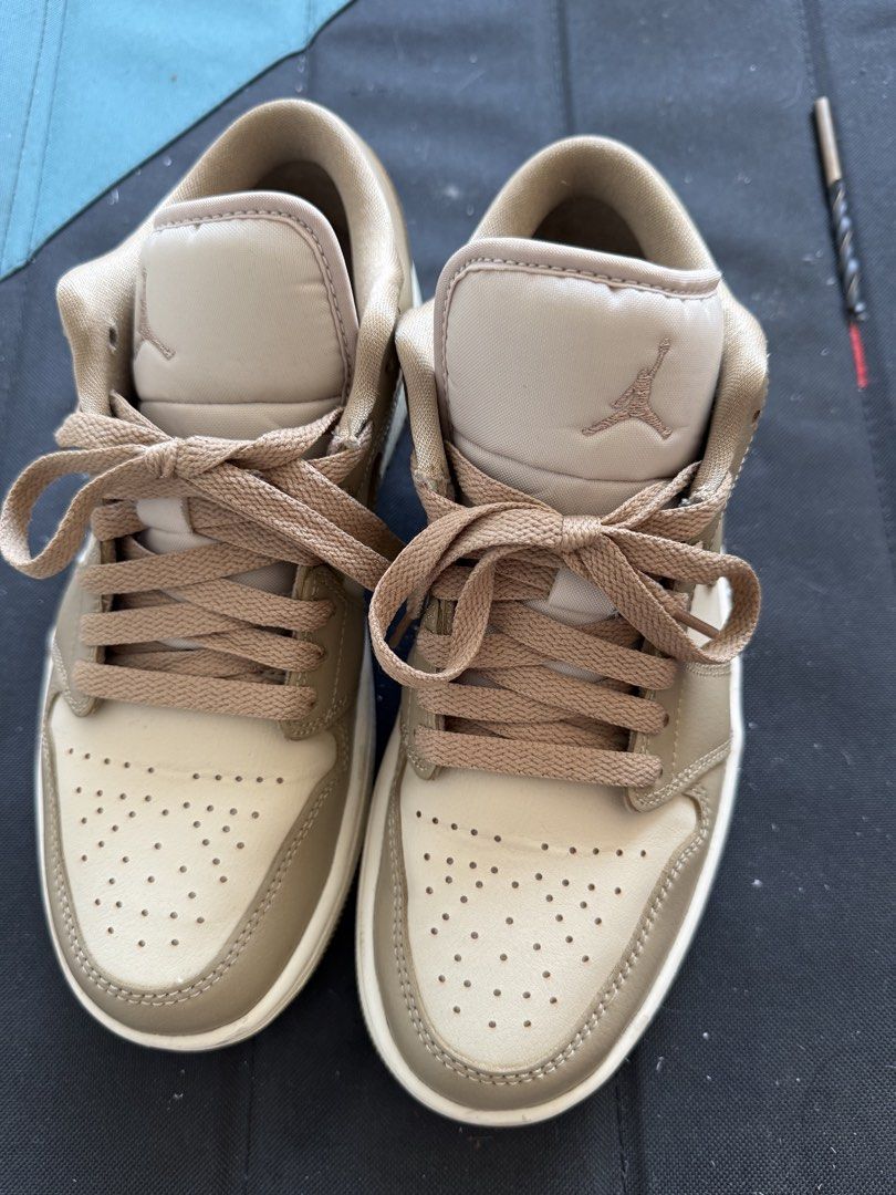 Air Jordan 1 Low DC0774-203 (Category: Sneakers) located in Bacoor. Submitted by patttsarge (Listing ID 1433855760, Image 1). Description: - Air Jordan 1 Low sneakers - Color: Tan and cream - Size: US 7.5 / EUR 38.5 / CM 24.5 - Classic low-top design Used 3x only 2500php 📍Bacoor Cavite.