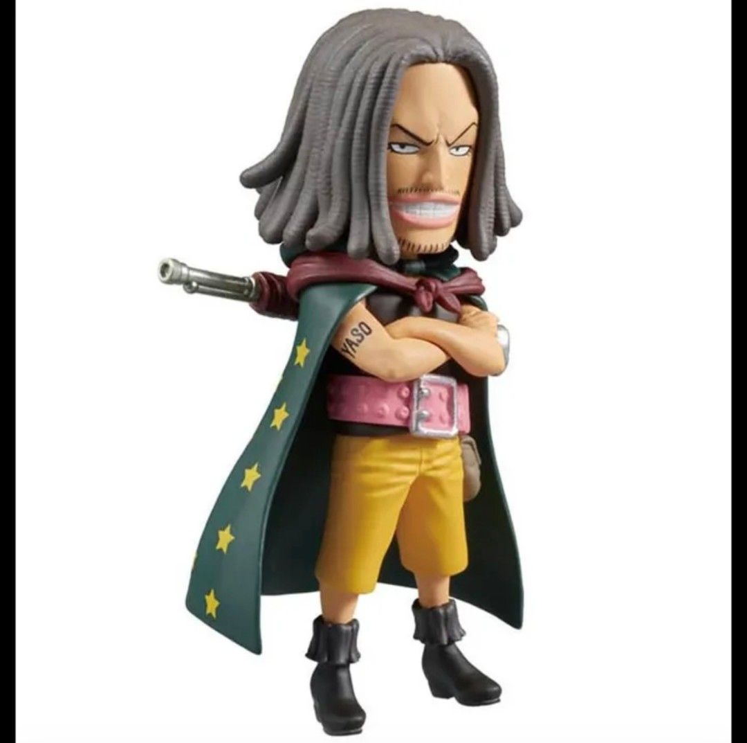 Bandai One Piece World Collectable Figure Yasopp (Category: Figurines & Statues) located in Cainta. Submitted by iamho (Listing ID 1433857792, Image 2). Description: - One Piece World Collectable Figure: Yasopp - Features Yasopp in his iconic outfit with a gun - Comes with the original box - Box includes Japanese text and Bandai Namco logo - Perfect for One Piece collectors! - MISB.