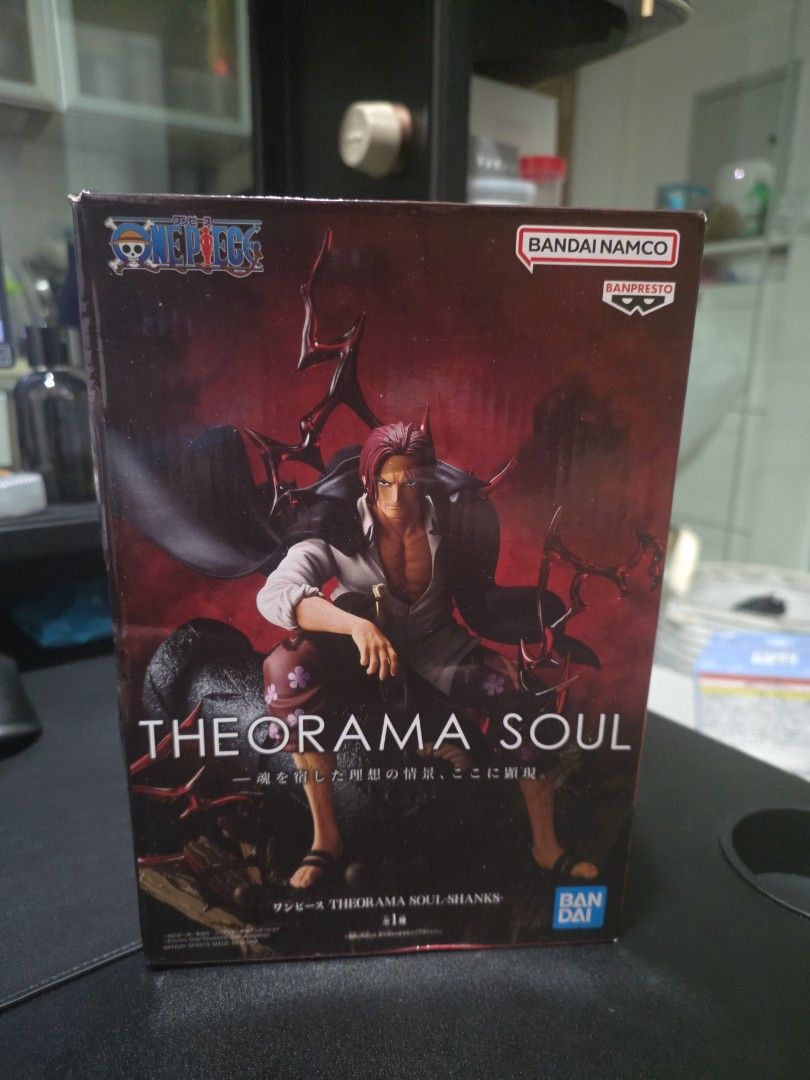 Bandai Theorama Soul Shanks Figure Original Japan (Category: Toy Figures) located in Singapore. Submitted by sahilthakur (Listing ID 1433971839, Image 1). Description: - Brand new, unopened Bandai Theorama Soul Shanks figure. - Ideal for One Piece fans and collectors. - A great addition to your anime figure collection..