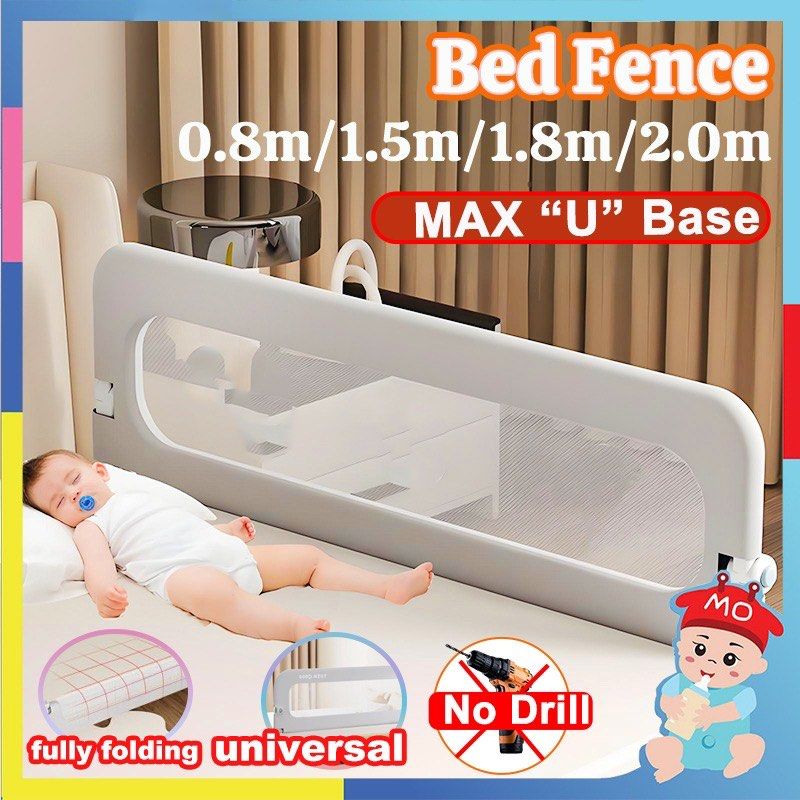 Bed Fence - 1.9M Grey (75 inch) (Category: Bed Guards) located in Manila. Submitted by kyleenvr (Listing ID 1433941453, Image 2). Description: two pieces bed fence (queen) in gray Never used, stored.