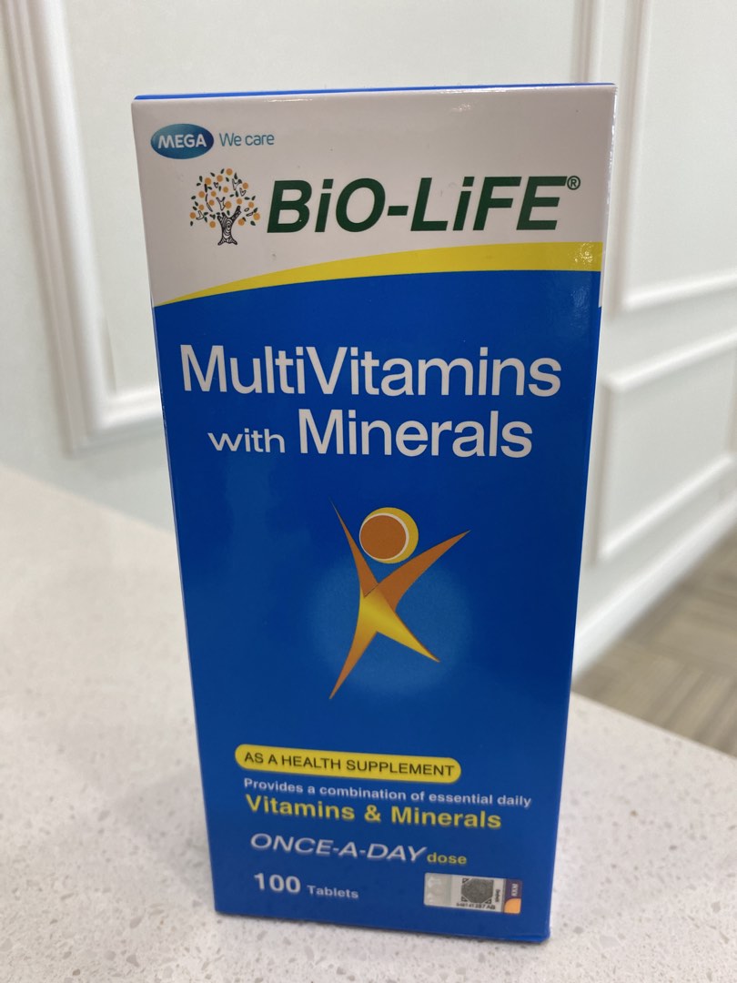 Bio-Life MultiVitamins with Minerals 100 Tablets, Health & Nutrition ...