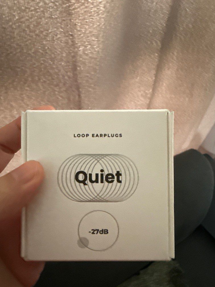 Brand new Loop Quiet Earplugs - Hush Blue (Category: Earphones) located in Quezon City. Submitted by atammm (Listing ID 1433803180, Image 2). Description: -Loop earplugs 10pcs all original sealed all brand new -for travelling -for loud noises, snoring, etc. - Reduces noise by 27 decibels - Made of soft, flexible silicone - Includes XS, S, M, and L ear tips - Features a QR code for a how-to video.