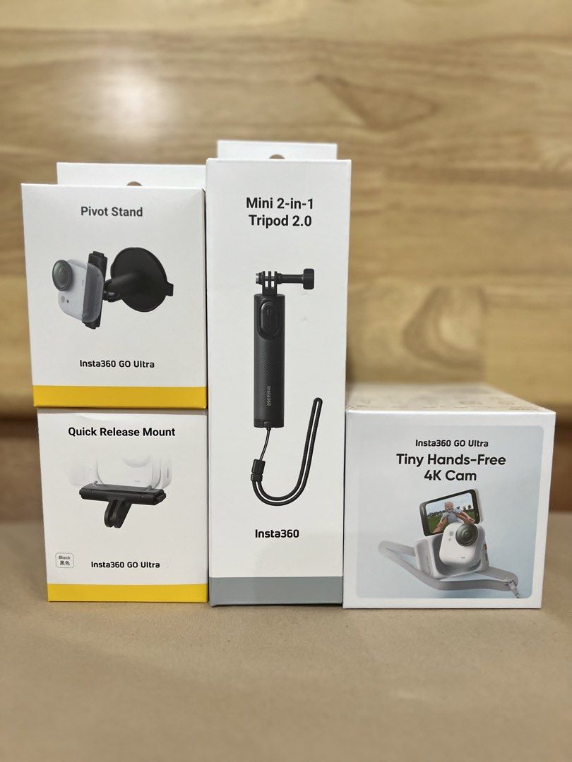 Brandnew Sealed Insta360 Go Ultra Creator (Category: Cameras) located in Manila. Submitted by annesson (Listing ID 1433893973, Image 1). Description: Brandnew Sealed Insta360 Go Ultra Creator Bundle ₱25,490 Or if both separately Unit only: ₱22,990 Mini 2-in-1 Tripod: ₱1,990 Pivot Stand: ₱1,990 Quick Release Mount: ₱1,690 Creator Bundle Complete inclusions (test and open) during meet up With 1-year local warranty upon activation For meet up only R