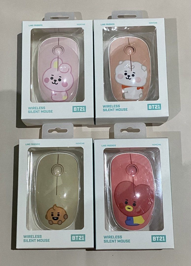 BT21 Wireless Silent Mouse (Category: Mouse & Mousepads) located in Calamba. Submitted by page_areumone1 (Listing ID 1423822578, Image 1). Description: Price is fixed Available: Tata SOLD OUT Shooky Cooky Rj.