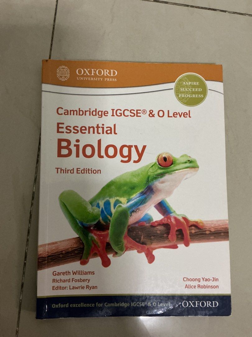 Cambridge IGCSE & O Level Essential Biology Third Edition, Hobbies ...