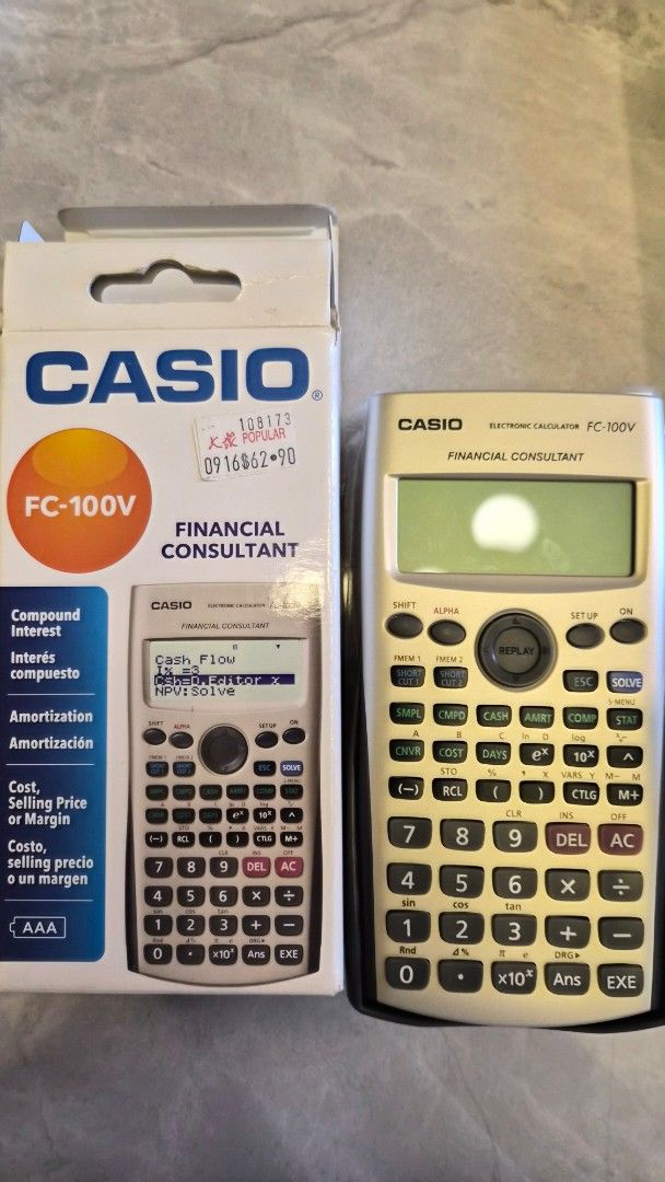 Casio FC-100V Financial Consultant Calculator
