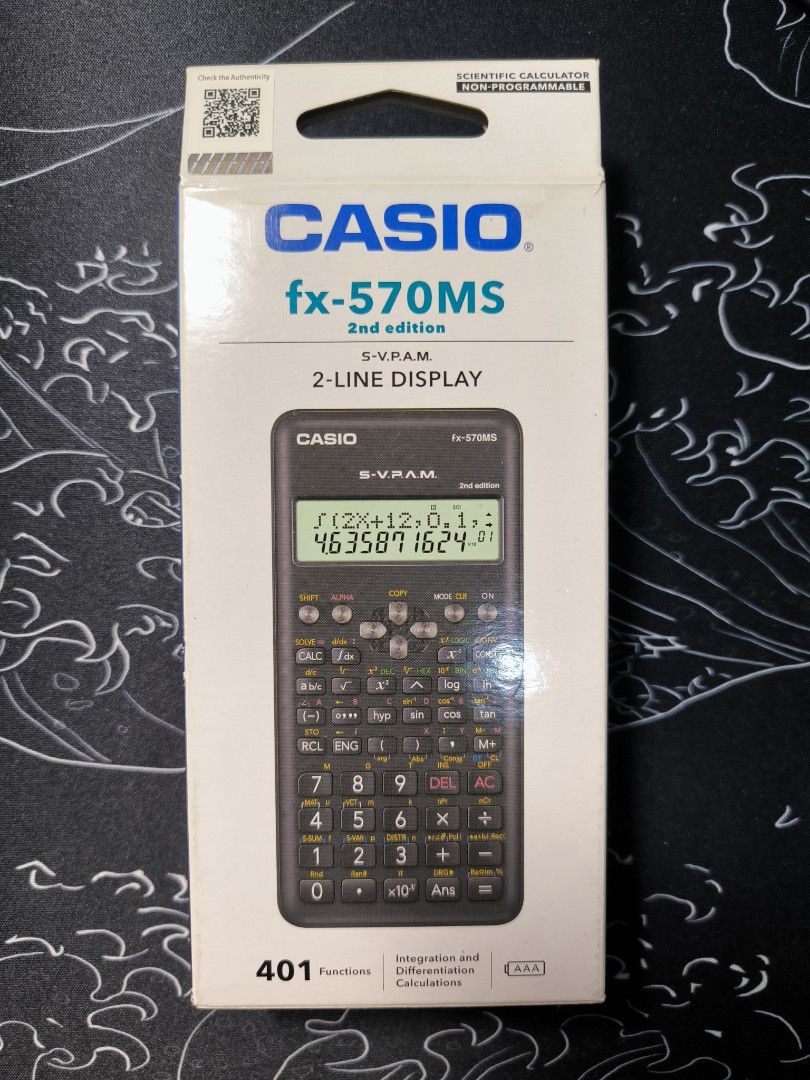 Casio fx-570MS 2nd Edition Scientific Calculator, Hobbies & Toys ...