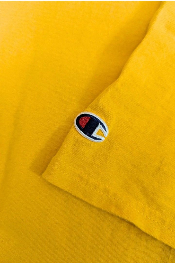 Champion T-shirt Mustard Yellow (Category: Tshirts & Polo Shirts ) located in Caloocan City. Submitted by losfinds (Listing ID 1433834076, Image 3). Description: Champion T-shirt Mustard Yellow Size: XL length: 29 width: 22 500 + sf .