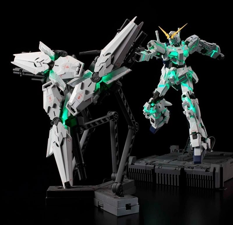 ChangLong 长龙 MG 7702 MGEX RX-0 Unicorn (Ver. Ka)(LED not included) (Category: Gundam Model Kits) located in Singapore. Submitted by suntrailerhobby (Listing ID 1433784750, Image 4). Description: The Changlong 7702 MGEX Unicorn non-LED version is a 1/100 scale "bootleg" or third-party model kit that mirrors the engineering of MGEX Unicorn but focuses on a more affordable, pose-friendly build by omitting the complex internal LED strip. Plastic Qual