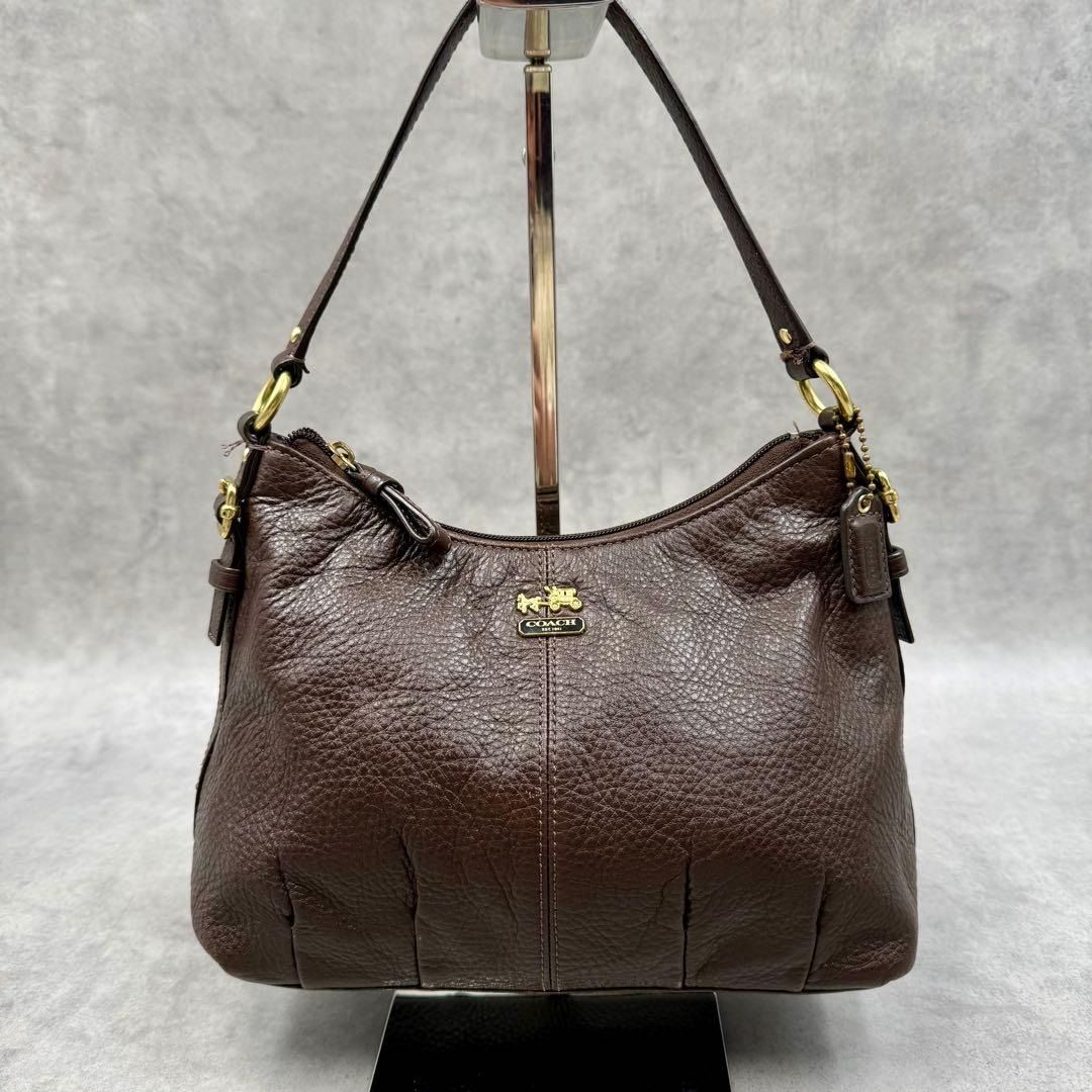 COACH Madison Mini Shoulder Bag Brown Leather Y2K Authentic A1157 