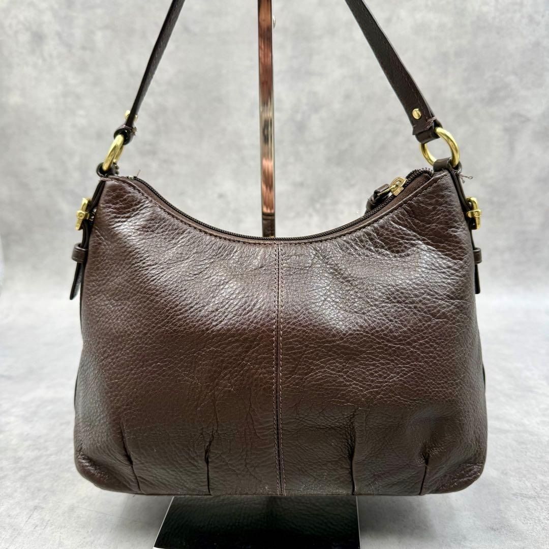 COACH Madison Mini Shoulder Bag Brown Leather Y2K Authentic A1157