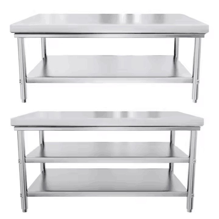 Commercial Kitchen 3-Tier Worktable / Commercial Food Preparation ...