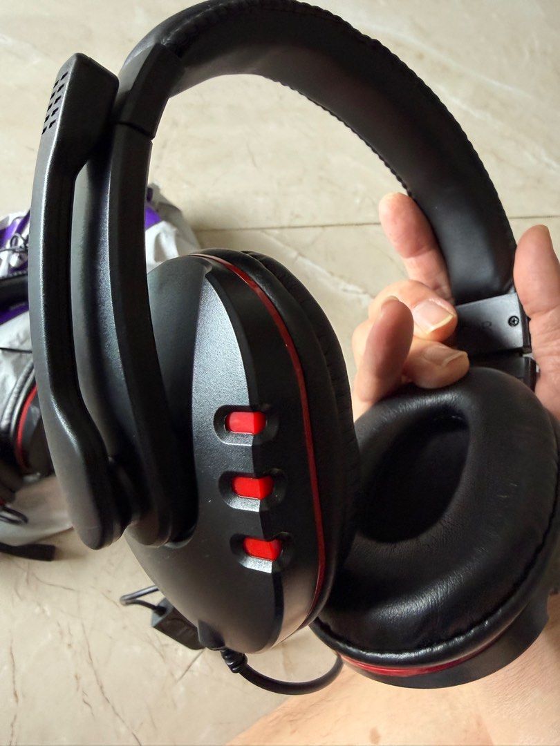 Computer gaming headsets with mic , telecommunication headset with mic