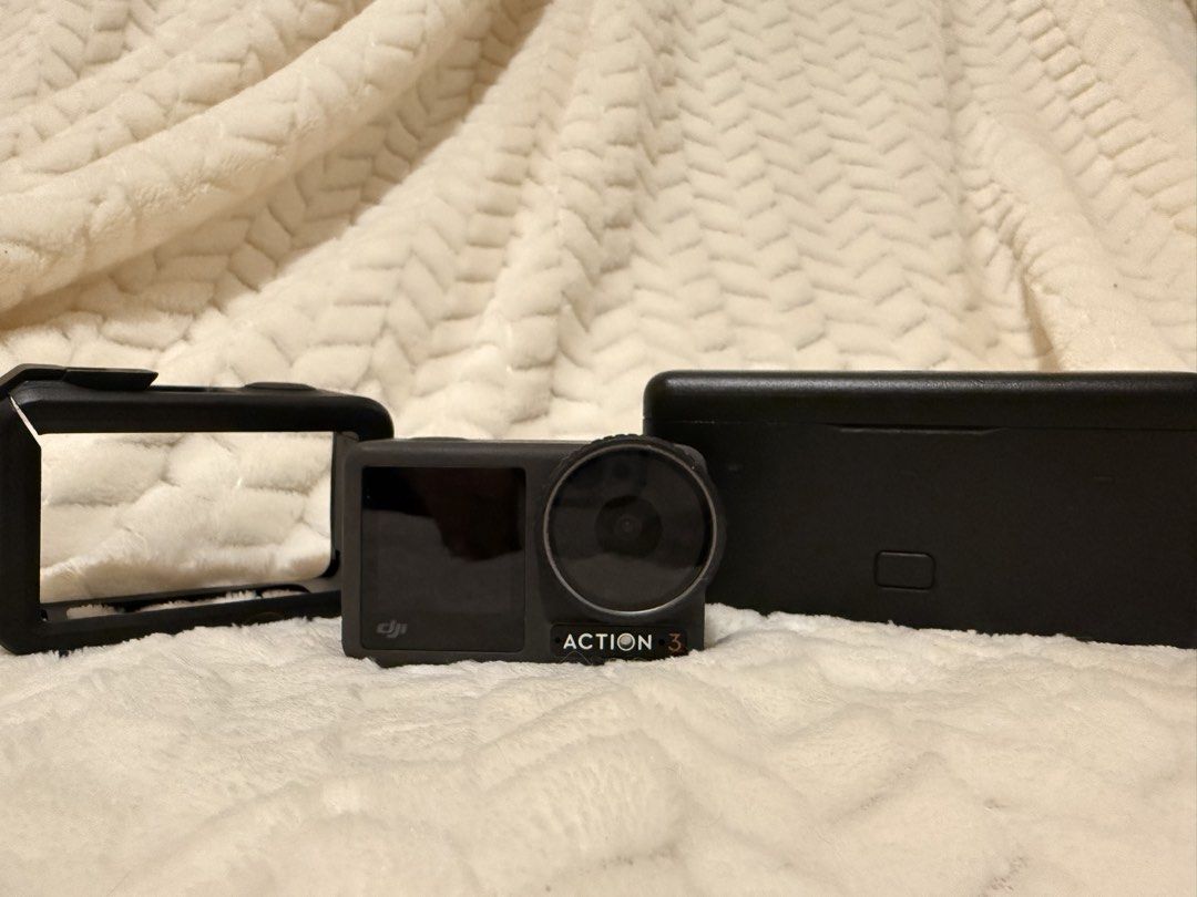 DJI Osmo Action 3 (Category: Video Cameras) located in Manila. Submitted by 888skye (Listing ID 1433959678, Image 1). Description: ✨ FOR SALE: DJI Osmo Action 3 ✨ Capture your adventures in stunning 4K with this durable and waterproof action cam! Perfect for vlogging, travel, and extreme sports. Unit is in great condition and ready to use! ✅ INCLUSIONS: 🔹 DJI Action 3 Camera Unit—lady owned and well taken care of 🔹 3x Batteries (Shoot all day l