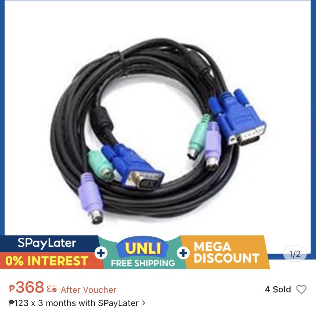 DKVM-CB5 KVM Cable with VGA and PS/2 / switch Cable ATEN (Category: Cables & Adaptors) located in Dasmarinas. Submitted by khaiganda10-28225 (Listing ID 1433907632, Image 2). Description: Preloved naka stock nalng waht you see is what you get.