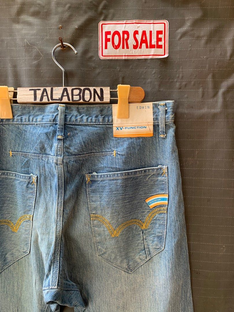 EDWIN XV-FUNCTION (Category: Jeans) located in Bacolod City. Submitted by ocean_us (Listing ID 1433816118, Image 3). Description: WTS♻️ Item: EDWIN XV-FUNCTION _____________________________ Engineered Fit Details: ▪️Size - 34 ▪️Dimes - 35 x 45 ▪️Hem - 9 ▪️Chainstitch ▪️Complete tags ▪️Excellent Condition Pm, Thanks ✅We ship Nationwide via Jnt Express ✅We do video call for assurance 📍Bacolod City Negros Occidental.