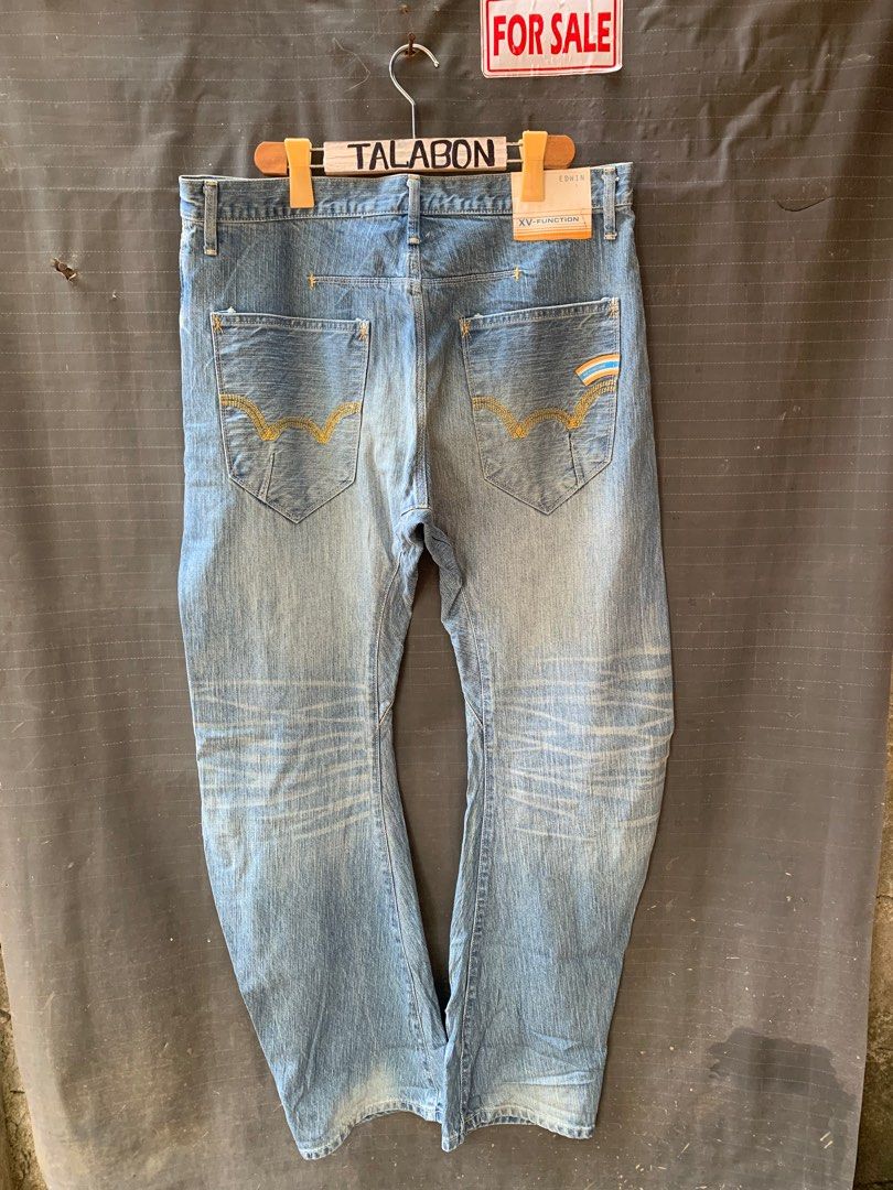 EDWIN XV-FUNCTION (Category: Jeans) located in Bacolod City. Submitted by ocean_us (Listing ID 1433816118, Image 1). Description: WTS♻️ Item: EDWIN XV-FUNCTION _____________________________ Engineered Fit Details: ▪️Size - 34 ▪️Dimes - 35 x 45 ▪️Hem - 9 ▪️Chainstitch ▪️Complete tags ▪️Excellent Condition Pm, Thanks ✅We ship Nationwide via Jnt Express ✅We do video call for assurance 📍Bacolod City Negros Occidental.