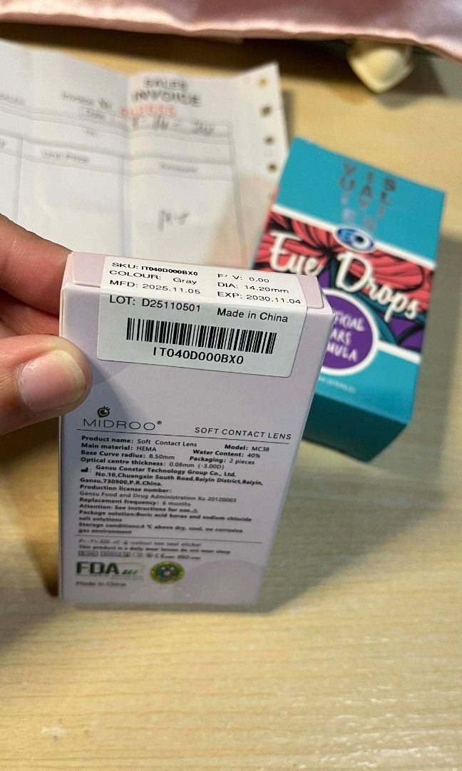 EO Visualites Eye Drops & Midroo OMG Gray Contact Lens (Category: Vision Care) located in San Pedro. Submitted by anjellyyy (Listing ID 1433960568, Image 2). Description: EO Visualites Eye Drops & Midroo OMG Gray Contact Lens 🌷selling as set for 250 only with lens case 🌷all are brand new & sealed with receipt - Meetup: SM Sta. Rosa/Galleria South/Festival - MOP: Gcash/BPI or Cash (for meetup only) - MOD: Lalamove/J&T (shouldered by buyer) 📍San