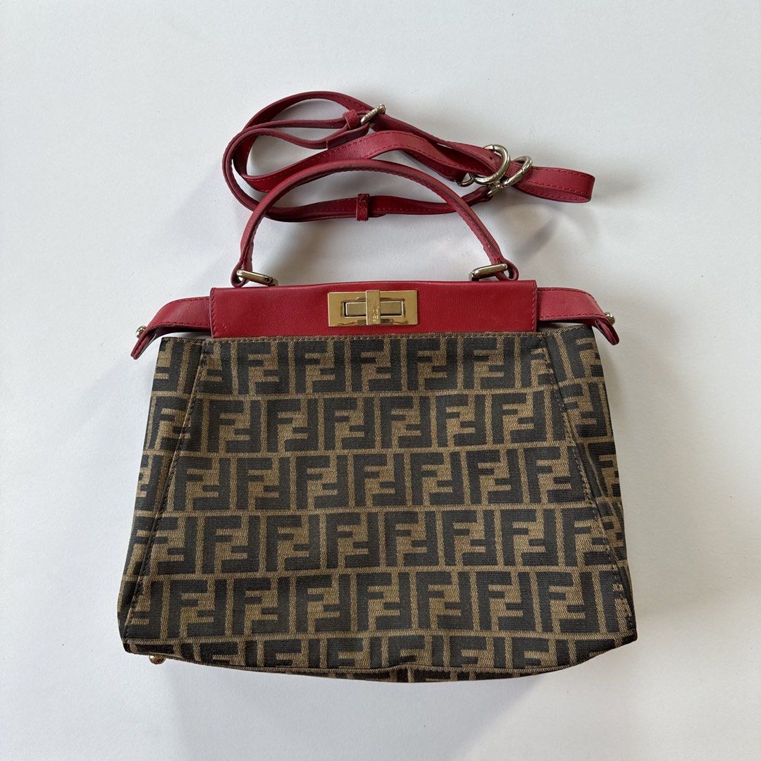 Fendi peekaboo ff jacquard (Category: Luxury Bags & Wallets) located in Cavite. Submitted by kalebfindsluxs (Listing ID 1433968999, Image 1). Description: Fendi peekaboo ff jacquard Good condition Check details - 4880 + sf Loc cavite Jnt / lalamove.