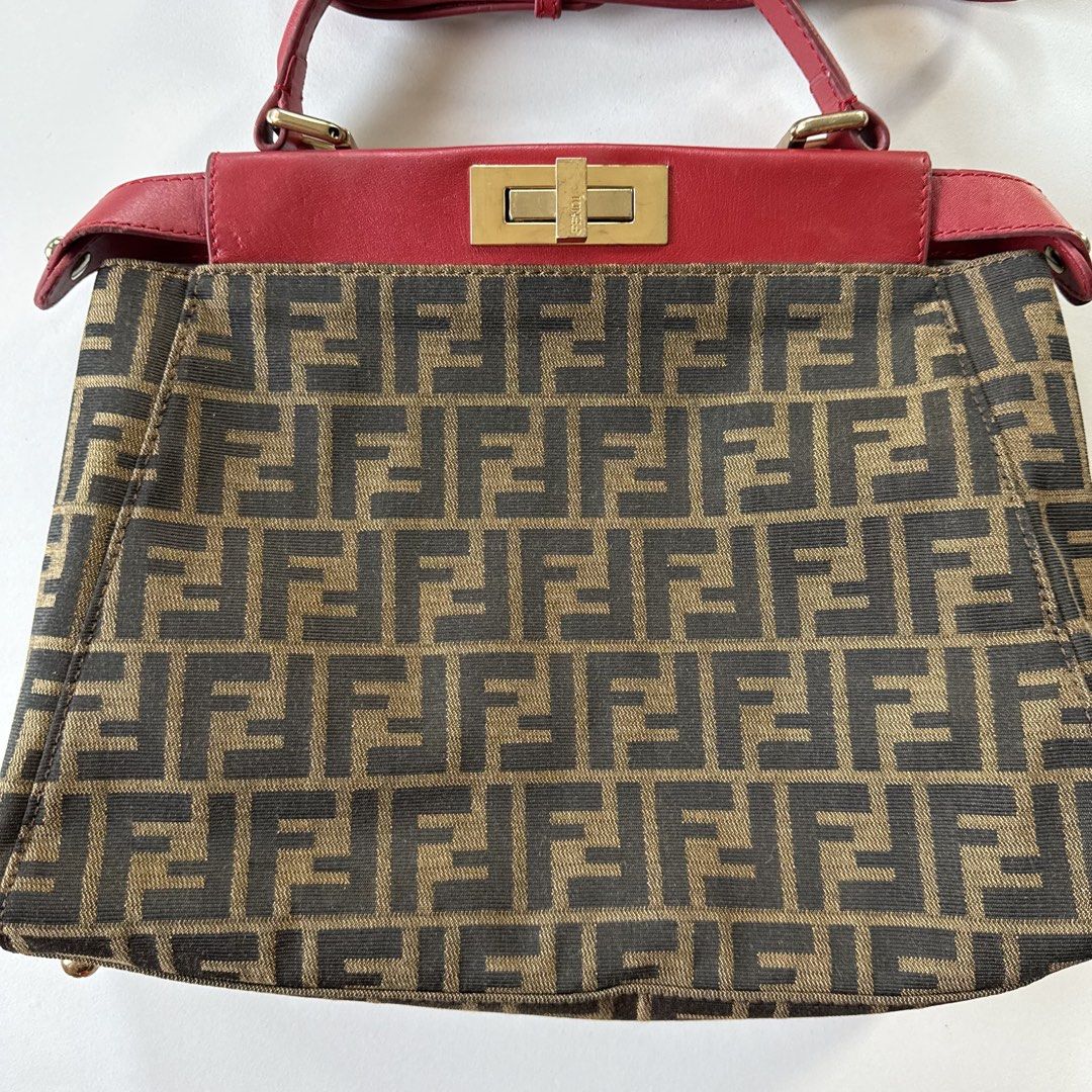 Fendi peekaboo ff jacquard (Category: Luxury Bags & Wallets) located in Cavite. Submitted by kalebfindsluxs (Listing ID 1433968999, Image 2). Description: Fendi peekaboo ff jacquard Good condition Check details - 4880 + sf Loc cavite Jnt / lalamove.