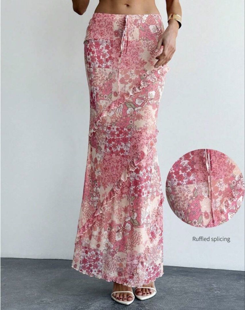 Floral Ruffled Maxi Skirt (Category: Skirts) located in Norzagaray. Submitted by stylesph (Listing ID 1433908325, Image 1). Description: .