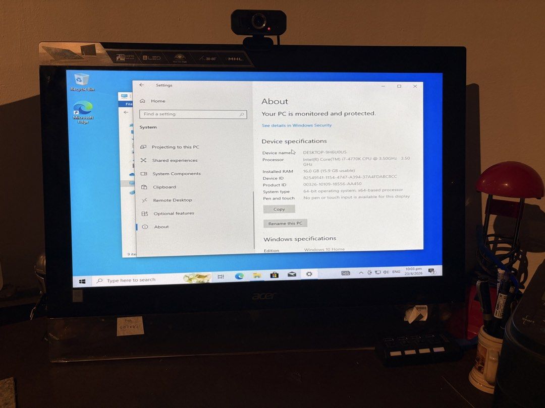 Gigabyte Desktop PC - Intel Core i7, 16GB RAM436868711323412481