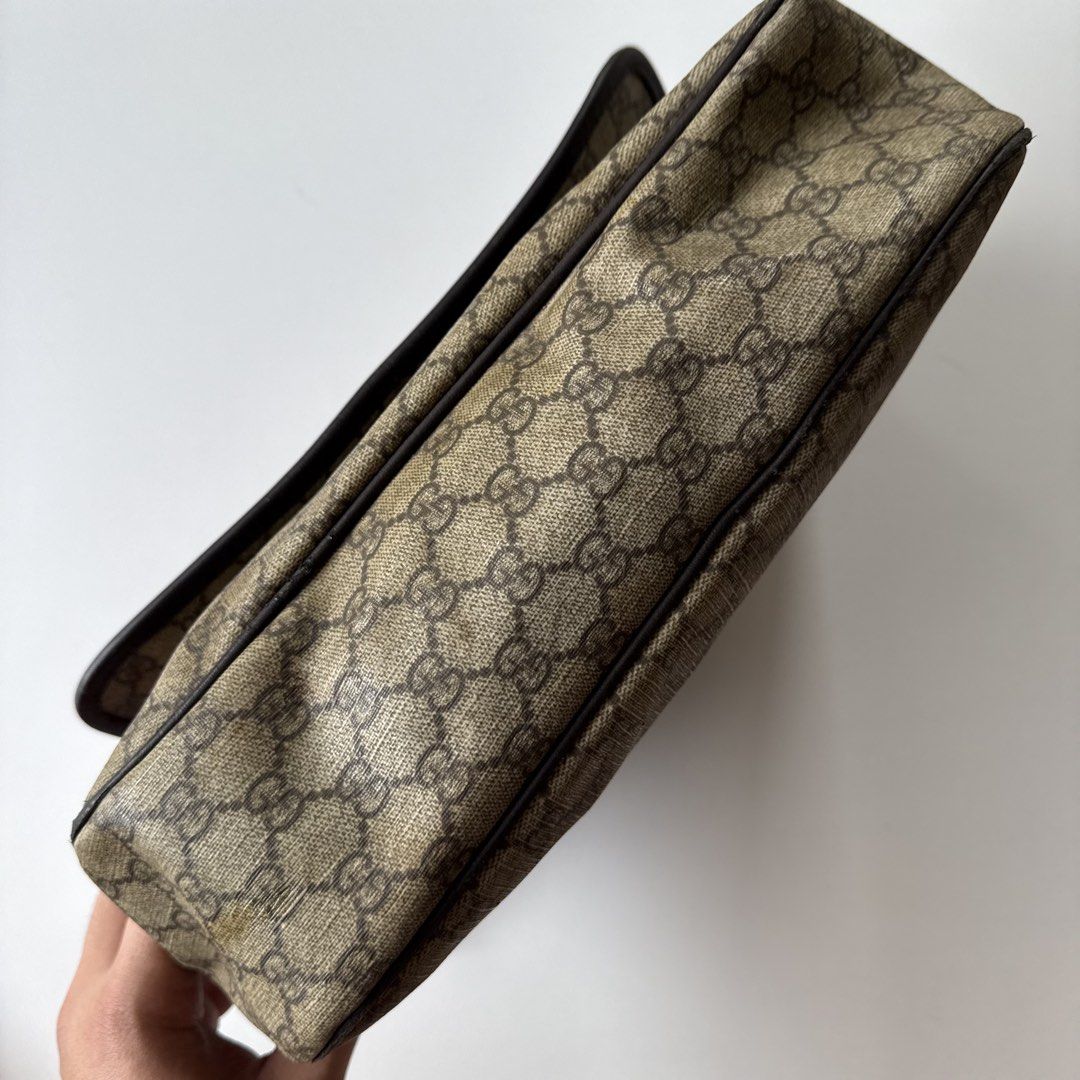 Gucci gg monogram messenger sling (Category: Luxury Bags & Wallets) located in Cavite. Submitted by kalebfindsluxs (Listing ID 1433964356, Image 2). Description: Gucci gg monogram messenger sling Good condition Check details - 3580 + sf Loc cavite Jnt / lalamove .