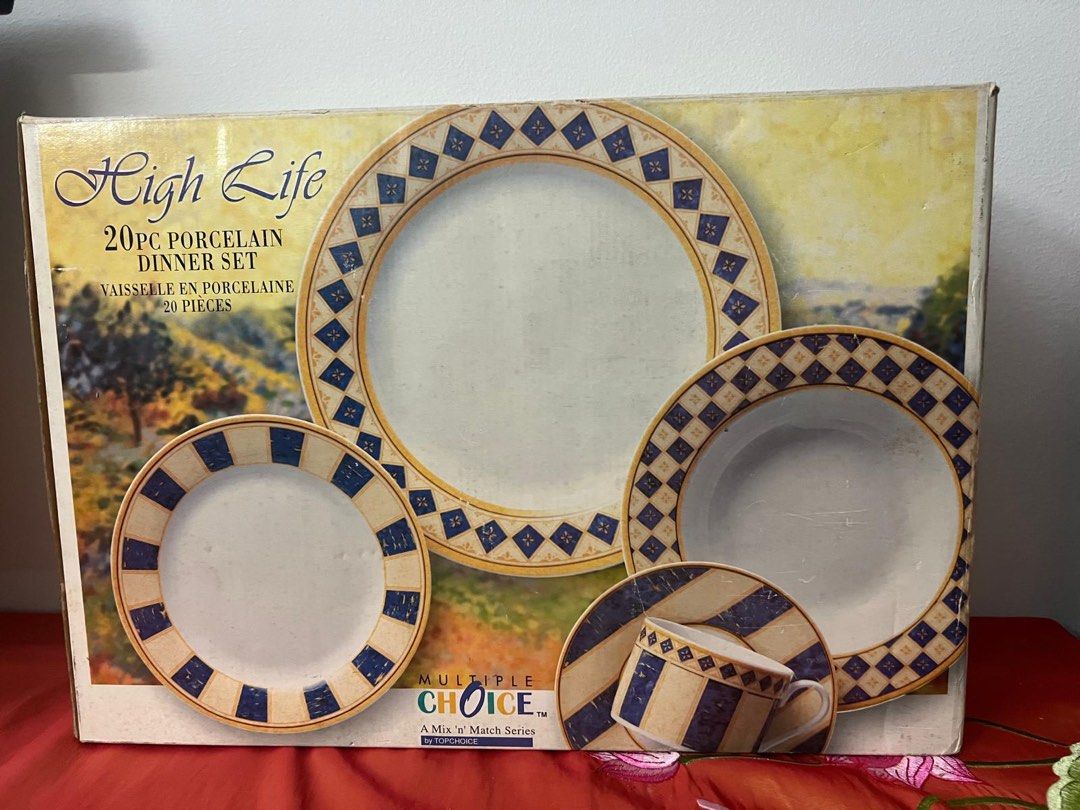 High Life 20pc Porcelain Dinner Set463235279770757120