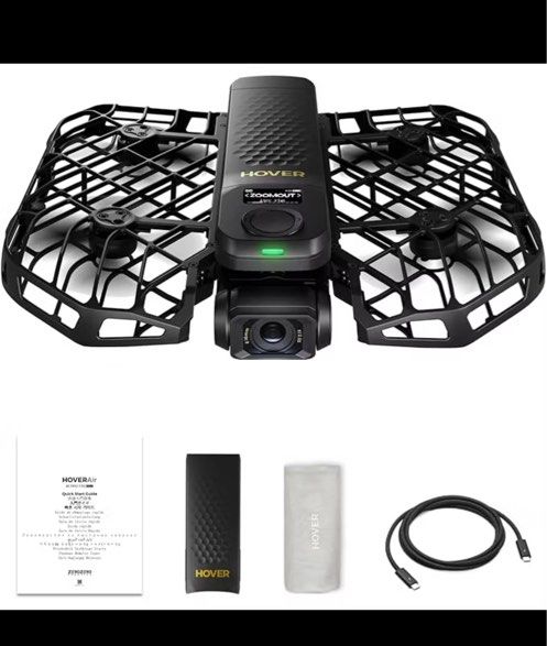 Hover Pro Max (Category: Drones) located in Singapore. Submitted by chapbalangs (Listing ID 1429502417, Image 4). Description: Hover Pro Max (Full battery set) - AI enabled drone with many modes such as ‘follow me’ , ‘birds eye’. optimal for beginners to intermediate drone flyers! - Retail Price from Hover website $1680 - Open to nego / Used a few times only ( letting go this as spare set) Bundle box comes with: - Charging hub - Spare battery x2 