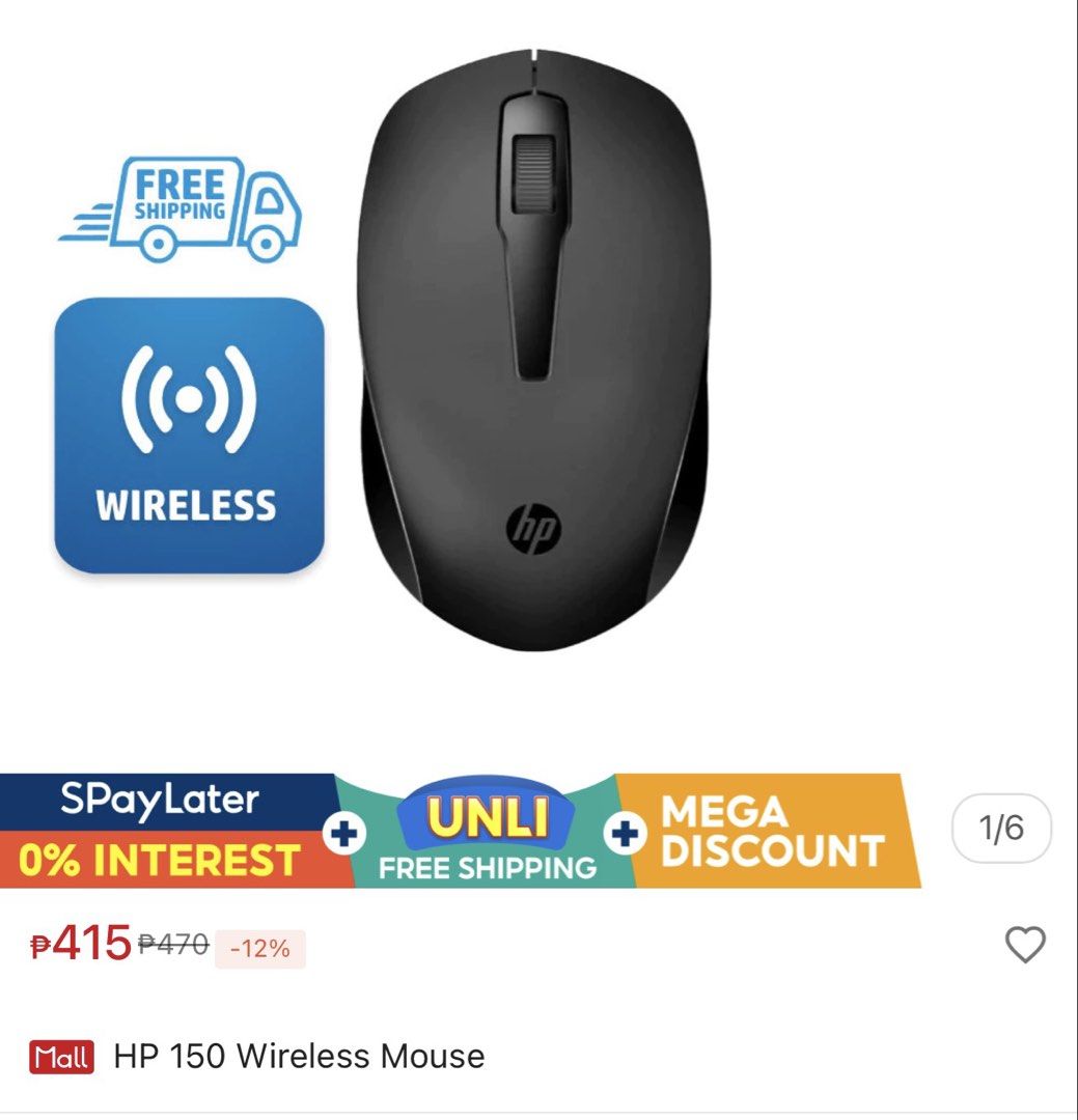 HP Mouse Brand New (Category: Mouse & Mousepads) located in Dasmarinas. Submitted by khaiganda10-28225 (Listing ID 1433912544, Image 3). Description: what you see is what you get hindi pa nagagamit Almost new naka stock nalang bilhin niyo na mura na lang marami pa ako mga parts or accesoories for computer inquire lang baka may mga stock ako na nakatambak mura lang benta...