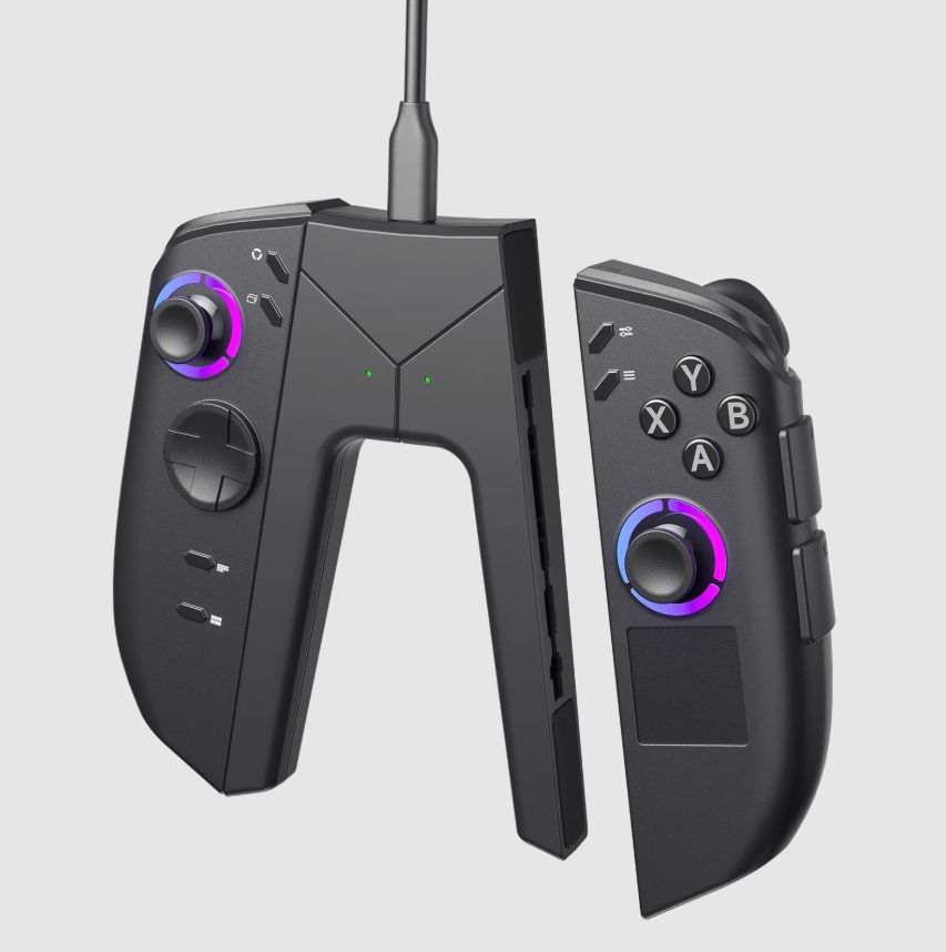 JSAUX JoyVerse Charging Grip for Legion Go 2 HB0612 (Category: Controllers) located in Las Pinas. Submitted by techsmartph (Listing ID 1433840521, Image 3). Description: * [Perfect Compatibility for Legion Go 2] Designed for Lenovo Legion Go 2 Truestrike left and right controllers, this charging grip combines detachable controllers into a single, stable controller for precise and comfortable gaming. * [Dual Controllers Charge at Once] Keep your c