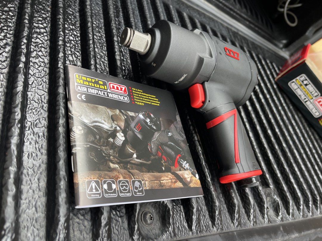 M7 3/4" Drive Air Impact Wrench (Category: Construction Tools & Equipment) located in Manila. Submitted by santiago0721 (Listing ID 1433833703, Image 3). Description: Heavy Duty Unit Brand: Mighty Seven ( Taiwan) Full specs on last 2 pictures Torque Max 1,898 Nm (super Power) Weight: 1.9 kg (super light unit) Widely used in Bus companies ( suspension used).