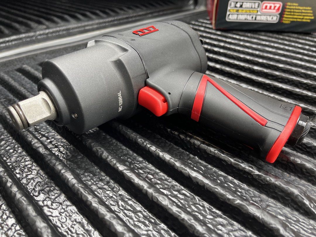 M7 3/4" Drive Air Impact Wrench (Category: Construction Tools & Equipment) located in Manila. Submitted by santiago0721 (Listing ID 1433833703, Image 2). Description: Heavy Duty Unit Brand: Mighty Seven ( Taiwan) Full specs on last 2 pictures Torque Max 1,898 Nm (super Power) Weight: 1.9 kg (super light unit) Widely used in Bus companies ( suspension used).